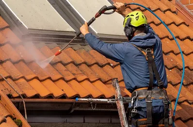 Démoussage et hydrofuge de toiture à Rimplas